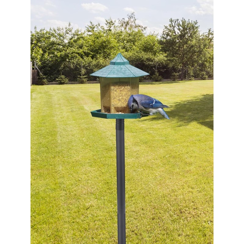 Bird Feeder Pole for Outdoors - 68in Adjustable Heavy-Duty Bluebird