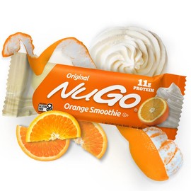 NuGo Original Protein Bar, Orange Smoothie, 11g Protein, Gluten Free, 15 Count