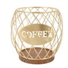 Iron Coffee Pod Holder, Metal Coffee Bar Basket K Cup