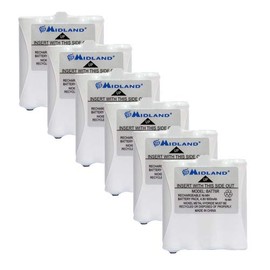 Midland AVP8 Nickel Metal Hydride Battery Packs for LXT Series GMRS Radios (6-Pack)
