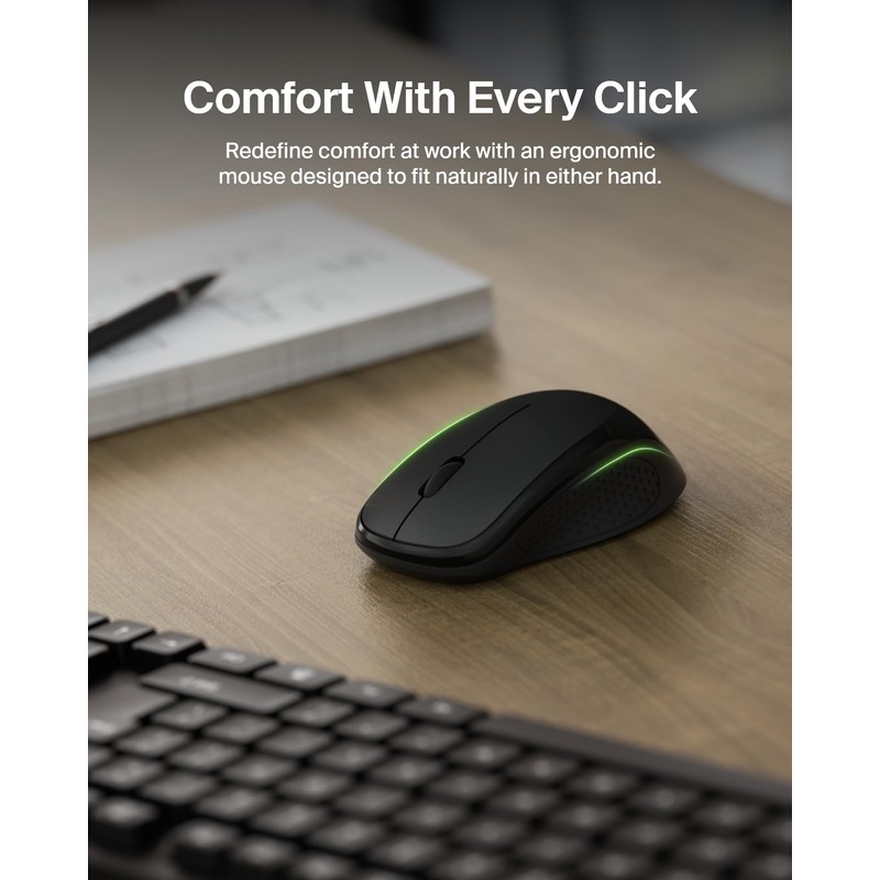 Belkin Wireless Keyboard and Mouse with USB-A Receiver - Keyboard