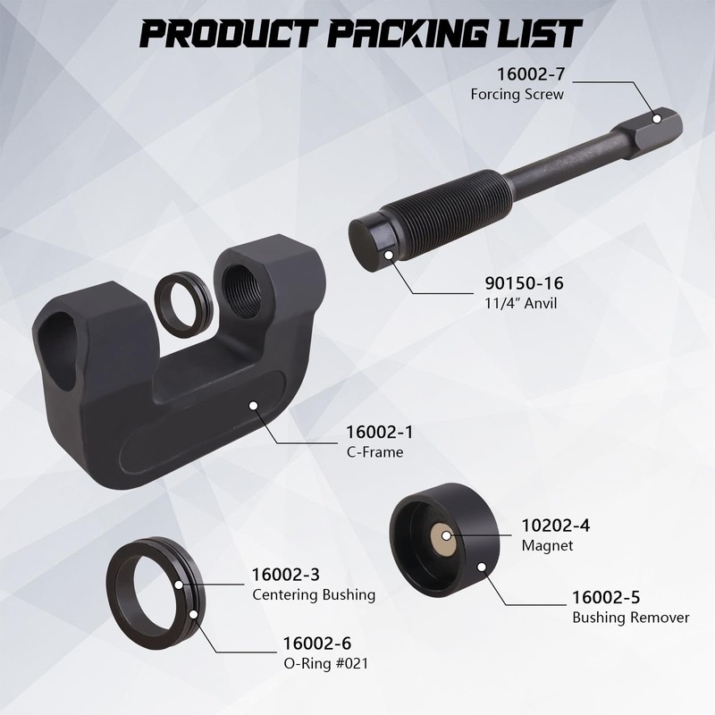 Fumrtcy Professional Brake Anchor Pin Press Kit, 10-Ton Capacity for