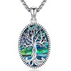 Aniu Tree of Life Necklace for Women Men Sterling Silver
