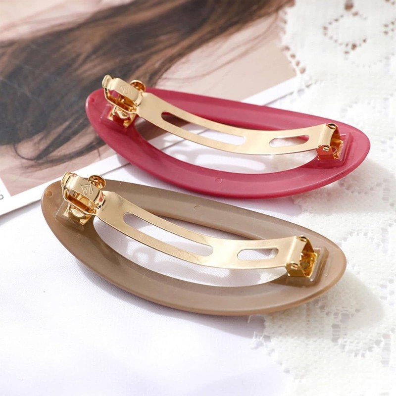 Große Haarspangen für Damen, einfach, matt, Vintage-Stil, einfarbig, modisches Haar-Accessoire