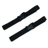 Webbing Strap with Quick Release Buckle, Pack of 2 (Black,
