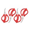 Luckkyme 4 Pack Kitchen seafood scissors Fish Scissors Crab Scissors