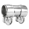 ZEJIRUI Double Bolt Exhaust Clamp 60mm 2.36in for Car Exhaust