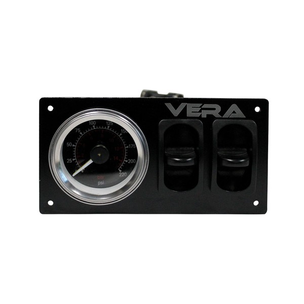 VERA Air Suspension Controller Dual Paddle Switch w/ 220PSI Gauge