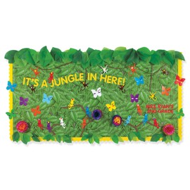 Fadeless Bulletin Board Paper, Fade-Resistant Paper for Classroom Decor, 48” x 12’, Tropical Foliage, 1 Roll