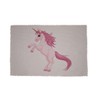 U24 Brillenputztuch Einhorn 6 weiß Fahne Flagge Glasreinigungstuch Microfasertuch