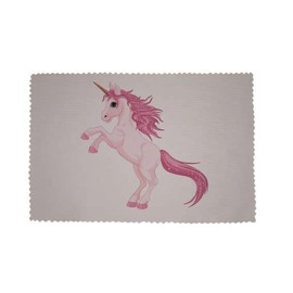 U24 Brillenputztuch Einhorn 6 weiß Fahne Flagge Glasreinigungstuch Microfasertuch