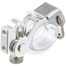 MINOURA SM-2835-2 Multi-purpose Holder, Lightweight, Space Mount (Special Edition/2-Hole Type), Clamp Compatible Diameter: 1.1 - 1.4 inches (28 - 35 mm), Silver
