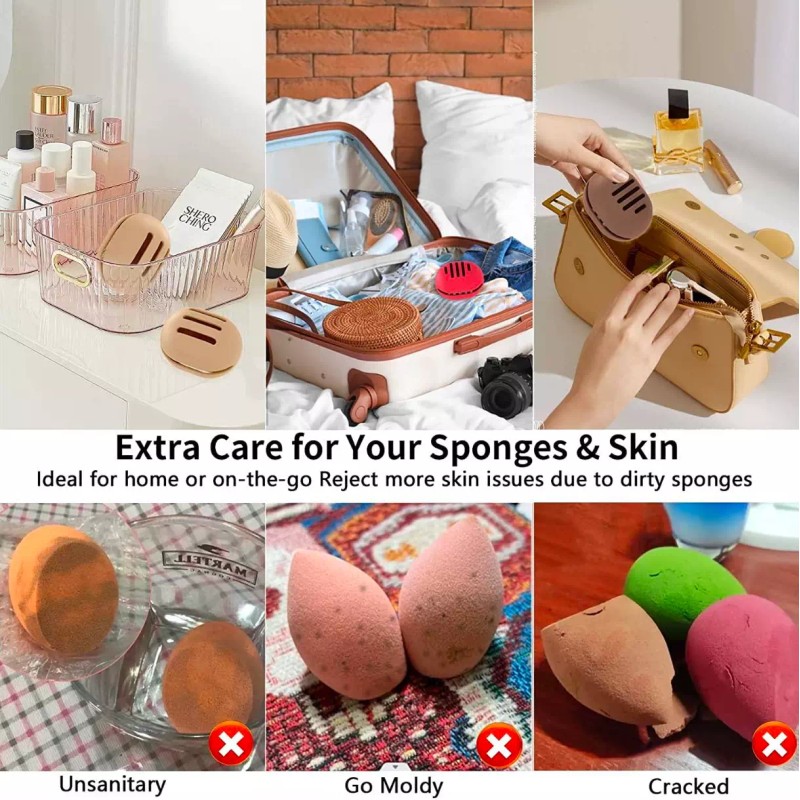 Aspire Makeup Sponge Holder, Breathable Beauty Blender Holder for Travelling