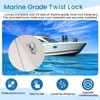 FutureHight 20 Sets Marine Grade Twist Lock Fasteners Rotary Knob