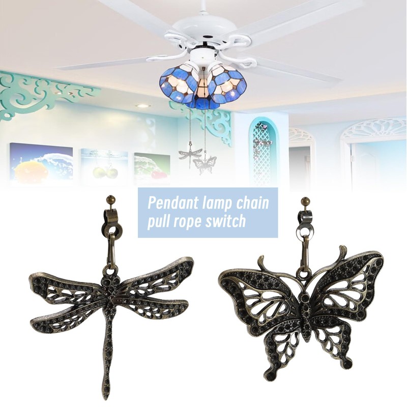 Micro Traders 4PCS Ceiling Fan Pull Chain Set 30cm Lamp