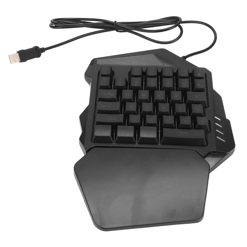 One Handed Gaming Keyboard RGB Backlight 35 Keys Ergonomic Portable