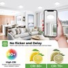 zemty LED Ceiling Light Fixture 6.5 Inch, 12W 1200lm Light