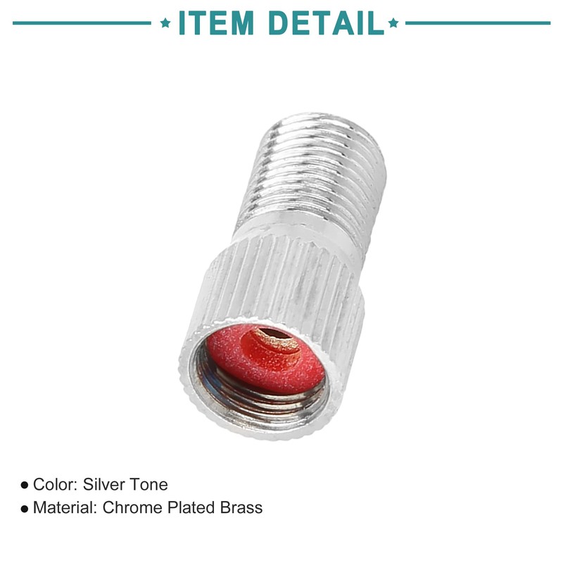 ACROPIX Tire Wheel Valve Stem Cap Extender 19mm Universal Silver