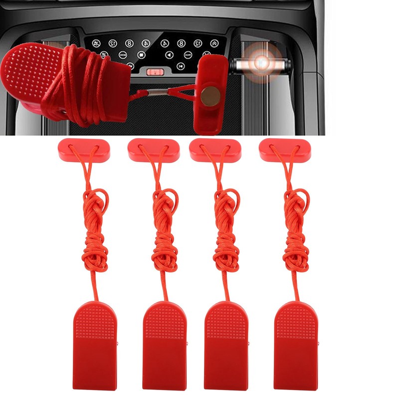 4Pcs Treadmill Universal Safety Key Easy to Use Treadmill Security