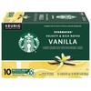 Starbucks Flavored Coffee K-Cup Pods, Vanilla Flavored Coffee, Made without