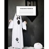 Composition Notebook: Cute Little Ghost and Pumpkin Wide Ruled Paper