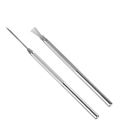 2pcs Clay Needle Tools, Feather Wire Texture Tool for Clay Pottery Sculpting Texturing Modeling Tools