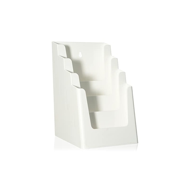 DIN A5 table brochure stand with four levels, flyer stand,