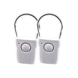 HITBEAT 115dB Door Knob/Handle Vibration Alarm for Home Hotel Apartment Door Looker Alarm 2 Packs