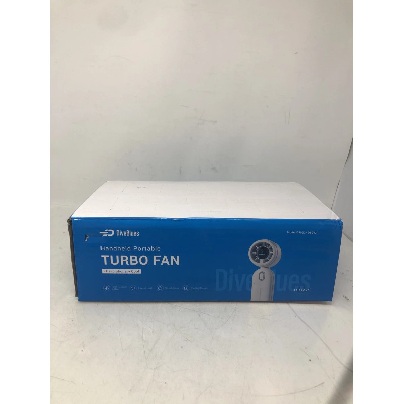 Diveblues Mini Portable Handheld Turbo Fan USB Rechargeable Cooling Fan