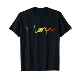 One Wheel Electric Skateboard Float Heartbeat Colorful Love T-Shirt