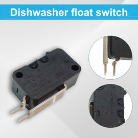 W10195039 Dishwasher Float Switch（1 Pack） Fit for Whirlpool KitchenAid Maytag Dishwasher WPW10195039 MS10-06 PS11750031