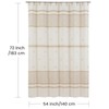 BESTRIPES Stall Fabric Shower Curtain, Beige Tan Stripe Narrow Cloth