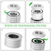 Afloia Air Purifier Replacement Filter Kit No.Fillo& No.Halo True HEPA