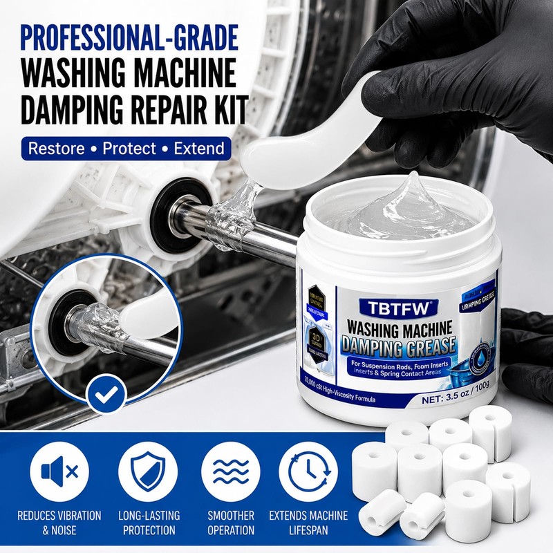 TBTFW Washing Machine Damping Grease,20,000 CST Suspension Rod Grease-3.5oz