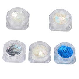 Healvian Nail Sequins for Manicure Art Sparkling for Decoration for Home Festive Nail Art Supplies Unique Styles