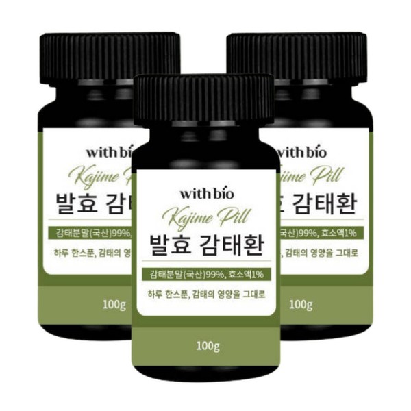 With Bio Fermented Gamtae Pills 100g (2 cans) / 위드바이오