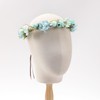KorViSHOW Blue Flower Crown Headband - Handmade Fairy Floral Headpiece