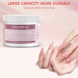 Acrylic Nail Powder -100g 3D Gel Nail Art, Acrylic Nail Kit Long-Lasting, Easy-to-Blend, Ideal for DIY Nail Art & Salon Professionals, No Nail Lamp Needed, Clear