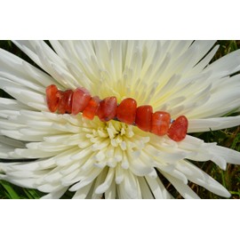 Carnelian Stone French Barrette Hair Clip - 60 MM