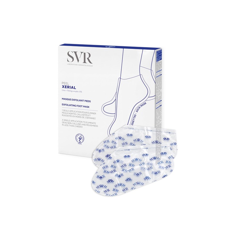 SVR Xerial Mascarilla para Pies Efecto Peeling para Piel Seca,