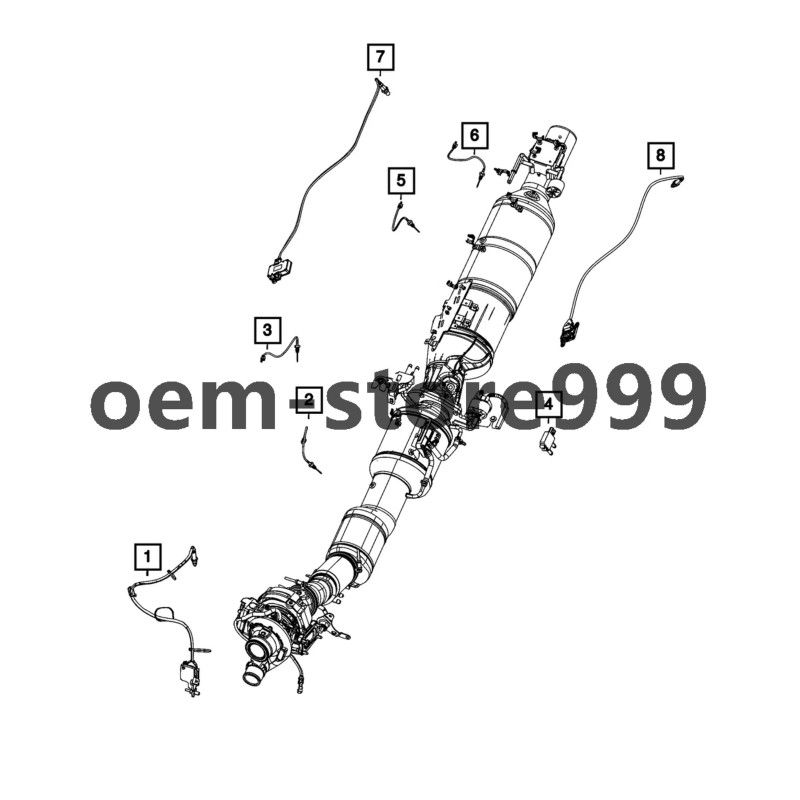 Mopar Genuine Mopar Particulate Matter Sensor 68354201AB For 2019-2024 Ram