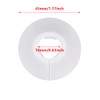 0.63" Outer Diameter Flange Water Pipe Cover Decoration White Pipe