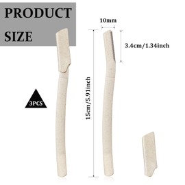 3 Pcs Dermaplaning Blades for Face, Face Razors for Women, Face Shavers for Women, Eyebrow Razor, Dermaplaning Tool