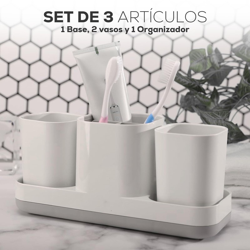 FSY FASILYT Set 3 Accesorios de Baño | Multifuncional |