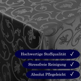 Damask Tablecloth Non-Iron Baroque Decoration Design Jacquard Table Cloth Many Sizes &and Colours