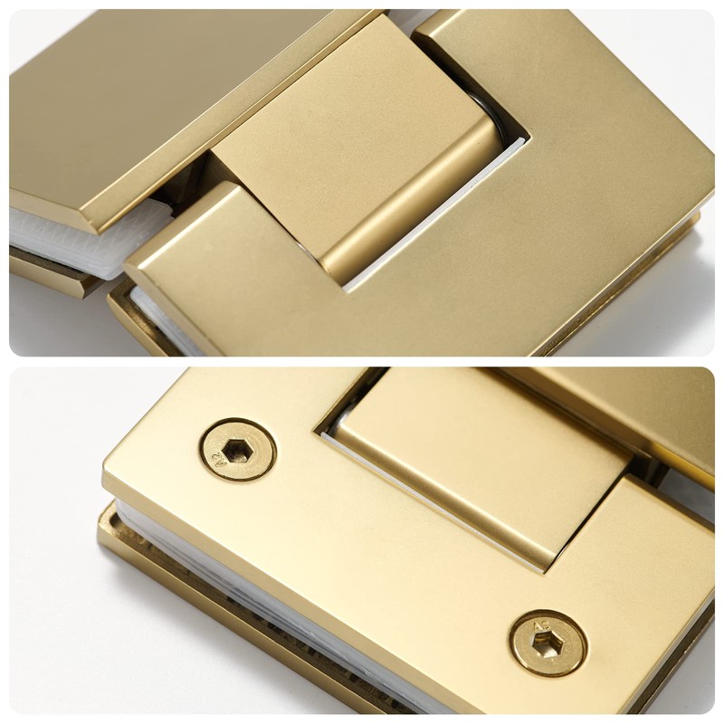 Heavy Duty Shower Glass Door Hinge,Solid One-Piece Precision Cast with