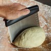 Dough Scraper Cutter with Handle and Measuring Scale for Pizza,