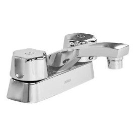 Mezcladora Para Lavabo Urrea De 4 Con Manerales Queen Acabado Cromado Color Cromo