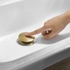 WOMAO Retro Sink Drain Fitting, Antique Brass Pop-Up Drain Valve