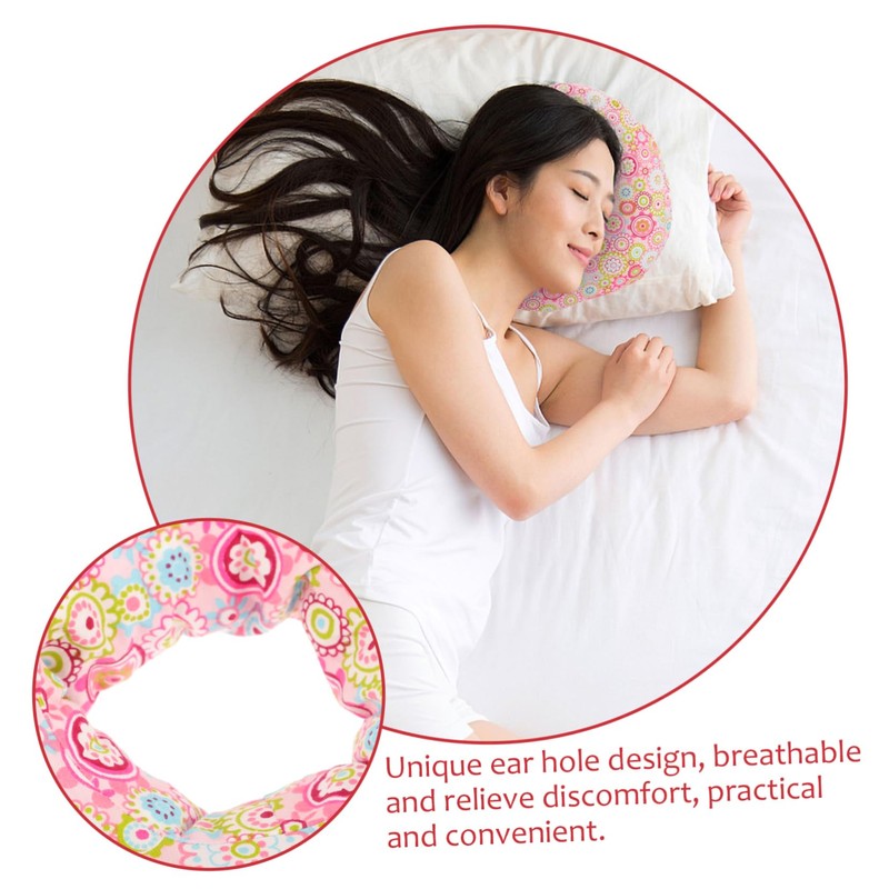 Gatuida Wedge Pillow for Head Shaping Donut Pillow Stuffed Ear